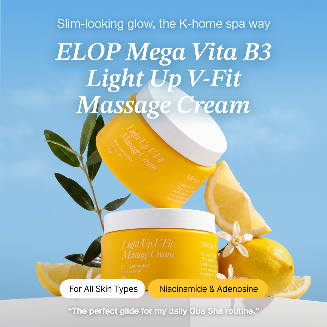 ELOP Mega Vita Light Up V-Fit Massage Cream