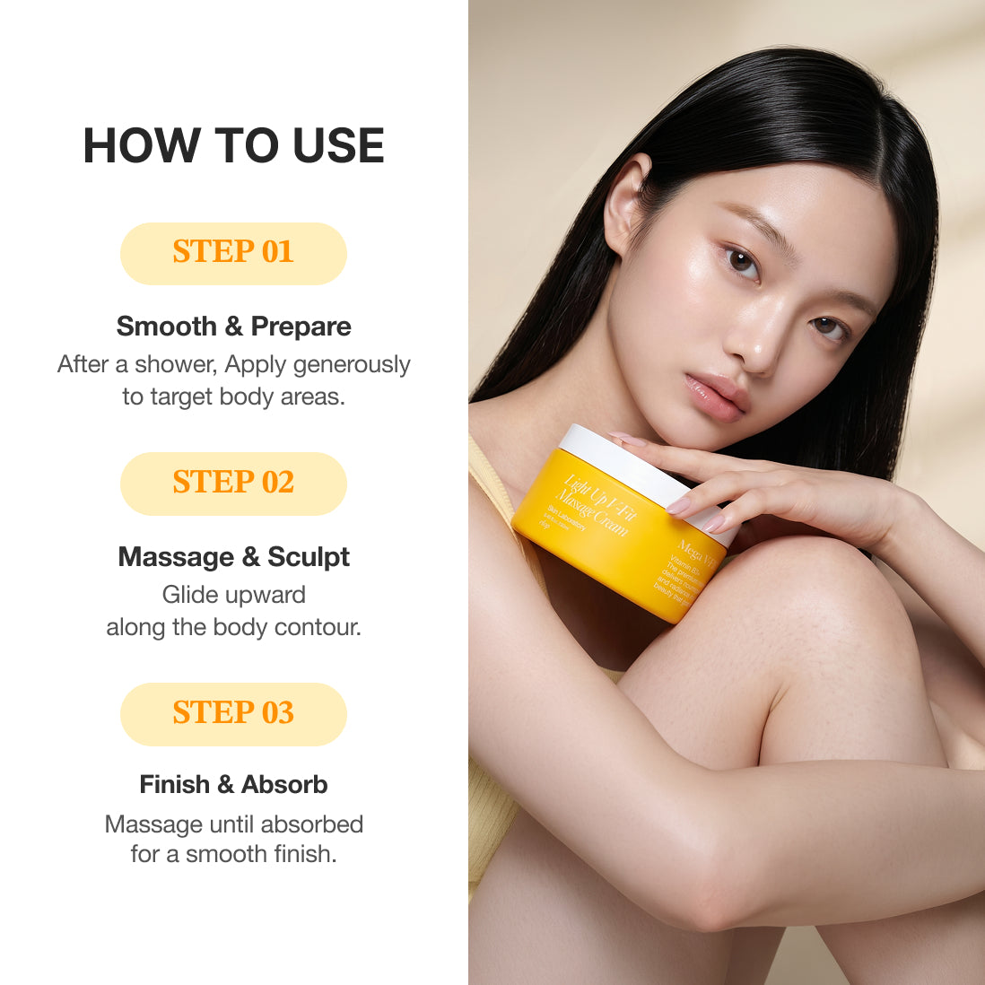 ELOP Mega Vita Light Up V-Fit Massage Cream