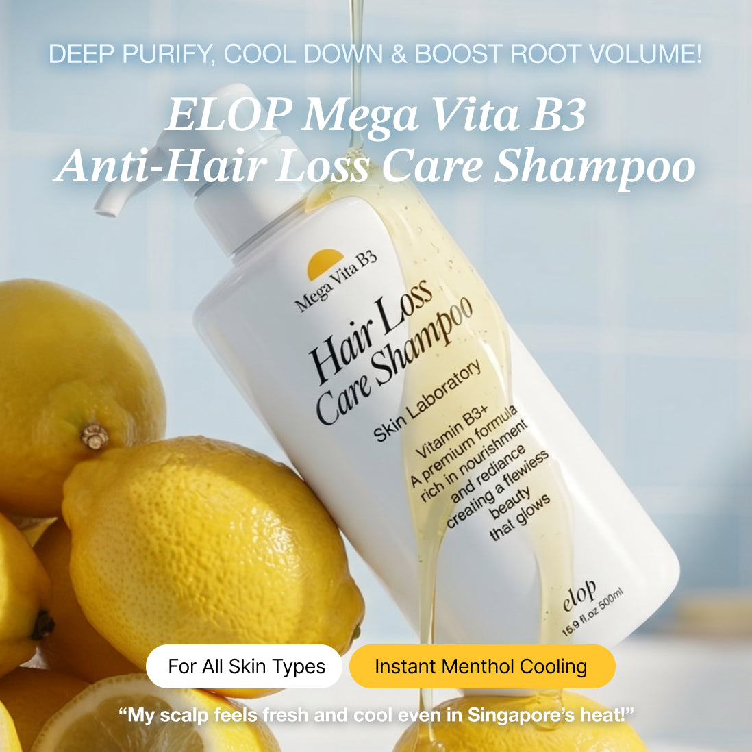 ELOP Mega Vita Anti-Hair Loss Care Shampoo