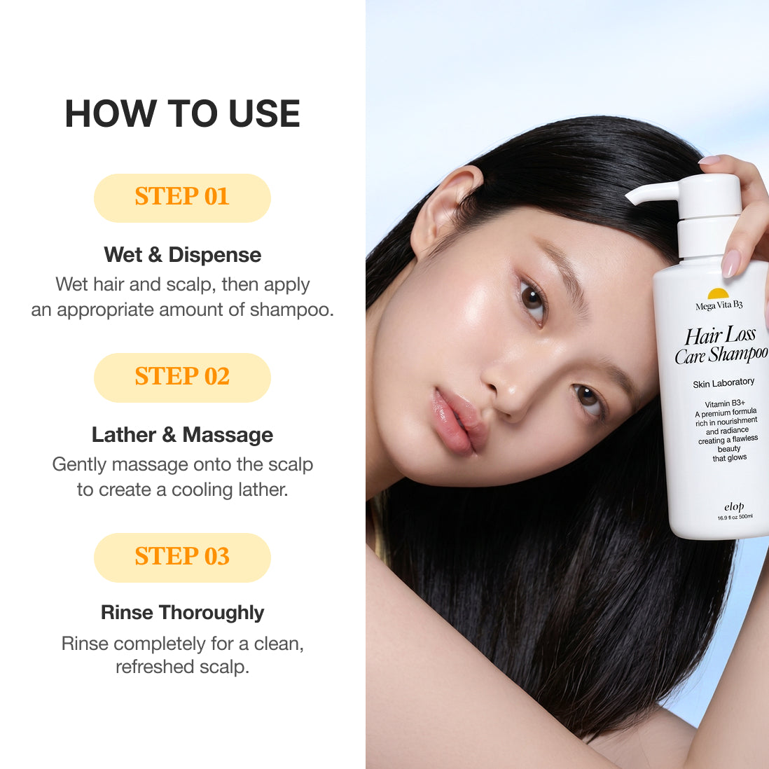ELOP Mega Vita Anti-Hair Loss Care Shampoo