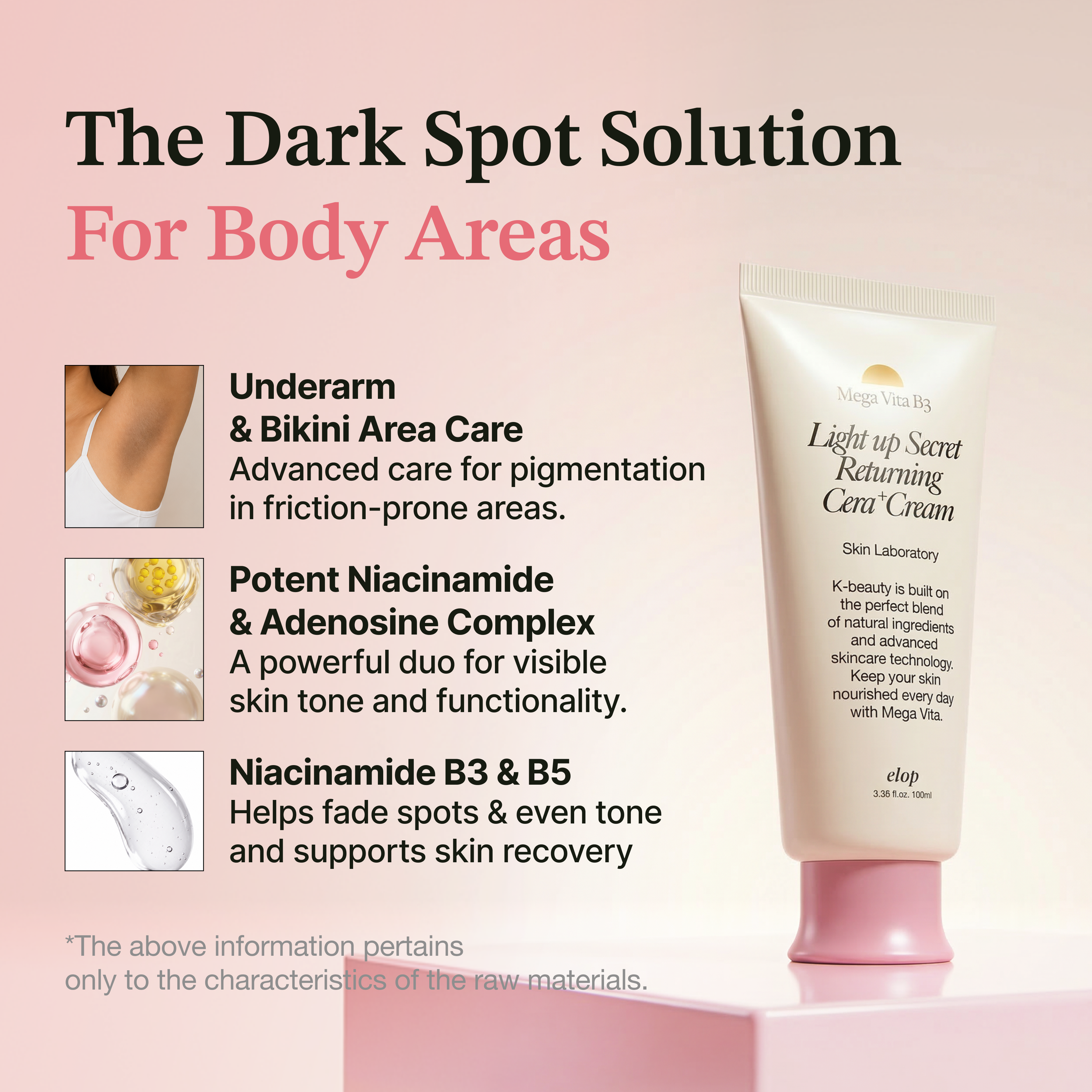 Elop Mega Vita Be Secret Returning Cera+ Cream