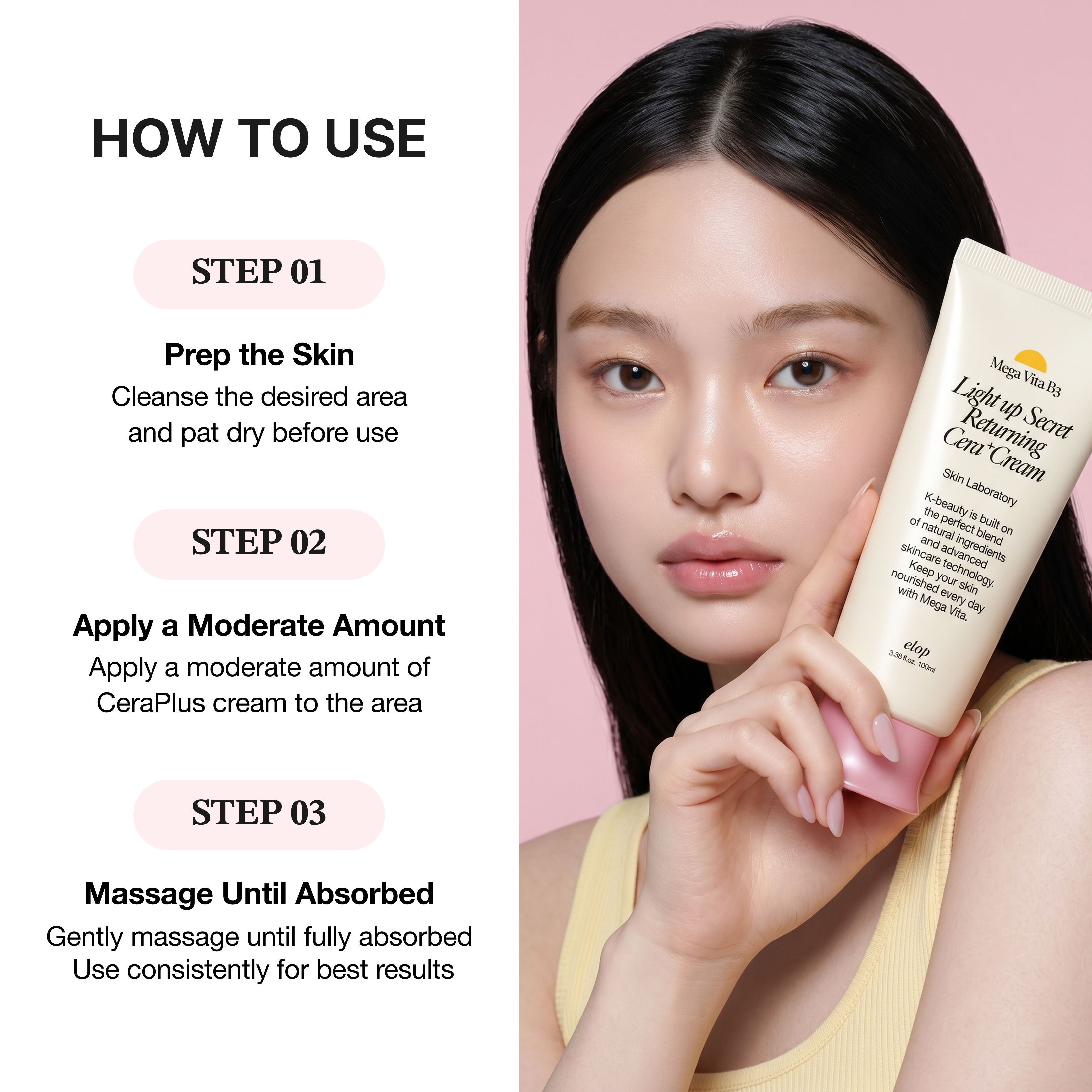 Elop Mega Vita Be Secret Returning Cera+ Cream