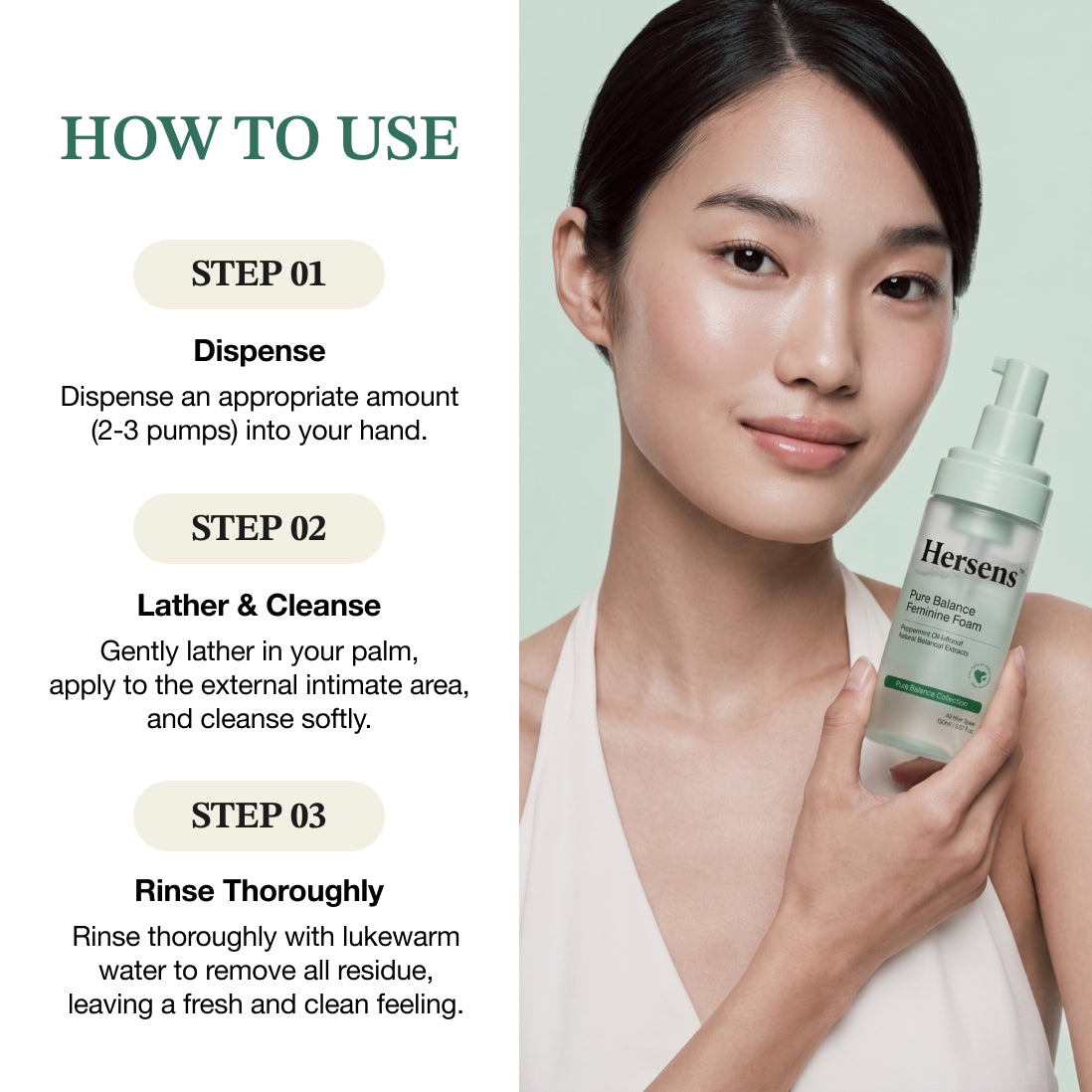 HERSENS Pure Balance Feminine Foam