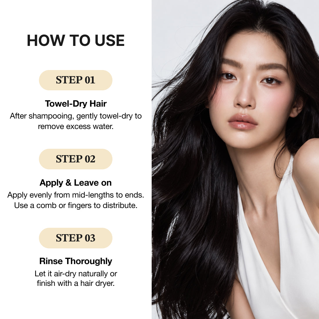 Rowebee Deep Honey Peptide Glow Hair Essence