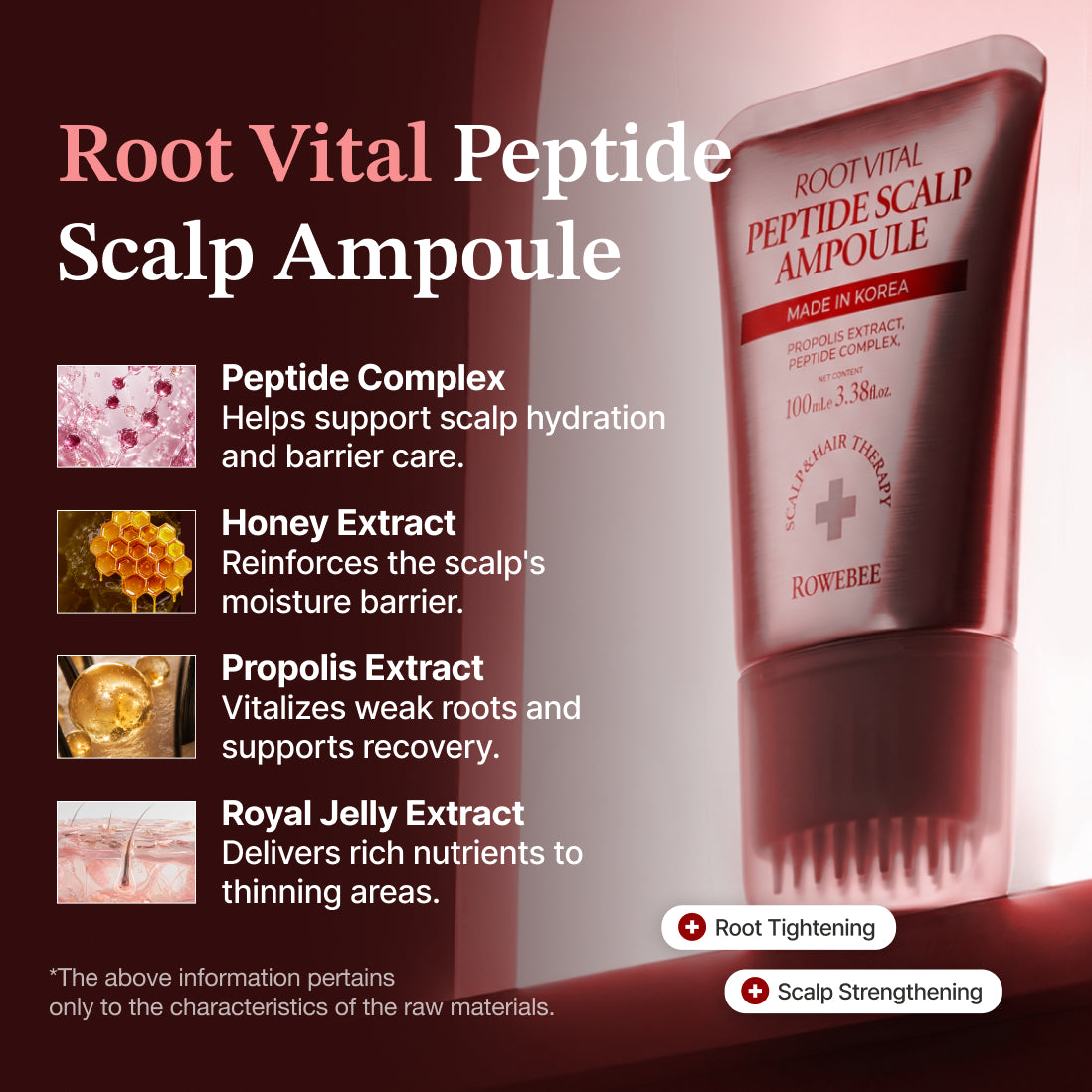 Rowebee Rootvital Peptide Scalp Ampoule